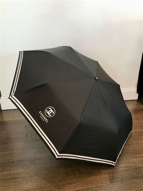 chanel black umbrella|authentic chanel umbrella.